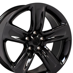 OE Wheels Replica JP17 PVD Midnight Black Chrome 20x10.0 +45 5x127mm 71.6mm - Wheelwiz