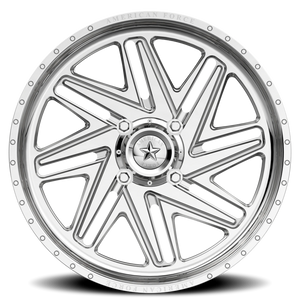American Force K08 Carver UTV Polished 24x7 0 4x137mm 172mm - Wheelwiz