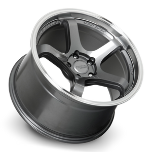 Katana HR05 Gloss Gunmetal Machined Lip 18x10.5 +22 5x100mm 73.1mm