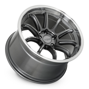 Katana HR06 Gloss Gunmetal Machined Lip 18x8.5 +35 5x114.3mm 73.1mm
