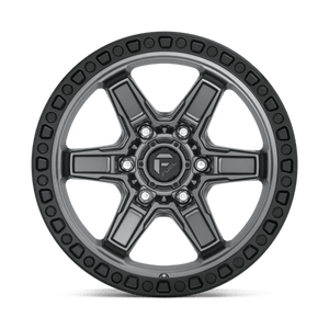 Fuel Offroad D698 KICKER Matte Gun Metal Black Bead Ring 18x9 +01 5x127mm 71.5mm - WheelWiz