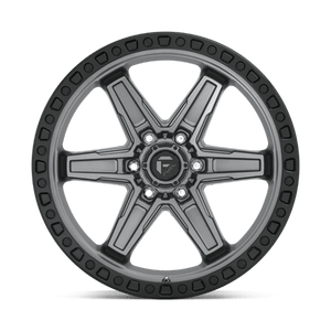 Fuel Offroad D698 KICKER Matte Gun Metal Black Bead Ring 20x9 +1 6x135mm 87.1mm - WheelWiz