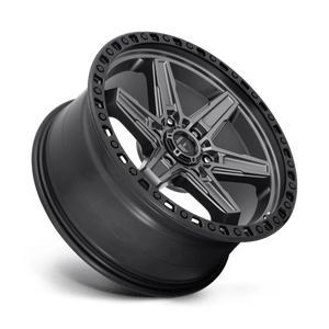 Fuel Offroad D698 KICKER Matte Gunmetal Black Bead Ring 20x9 +20 6x114.3mm 66.1mm - Wheelwiz