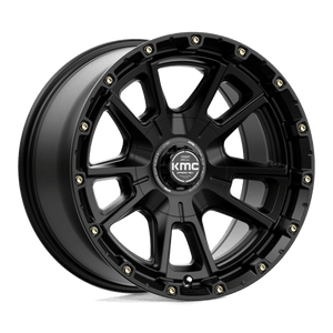 KMC KM100 SYNC Satin Black 17x9 -12 6x135|6x139.7mm 106.1mm - Wheelwiz