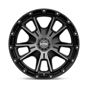 KMC KM100 SYNC Satin Black W/ Gray Tint 17x9 +18 6x135|6x139.7mm 106.1mm - Wheelwiz