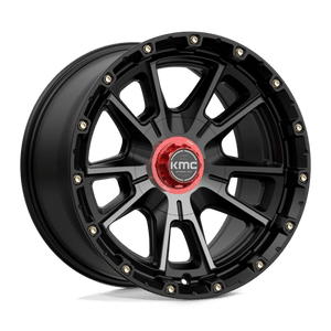KMC KM100 SYNC Satin Black W/ Gray Tint 17x9 0 5x127|5x139.7mm 78.1mm - Wheelwiz