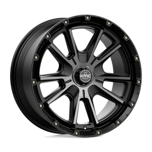 KMC KM100 SYNC Satin Black W/ Gray Tint 20x9 +18 6x135|6x139.7mm 106.1mm - Wheelwiz
