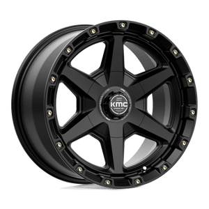 KMC KM101 TEMPO Satin Black 17x9 +18 6x120|6x139.7mm 78.1mm - WheelWiz