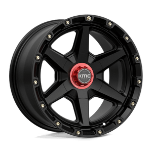 KMC KM101 TEMPO Satin Black 17x9 -12 6x135|6x139.7mm 106.1mm - Wheelwiz