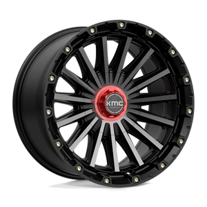 KMC KM102 SIGNAL Satin Black W/ Gray Tint 17x9 0 5x127|5x139.7mm 78.1mm - Wheelwiz
