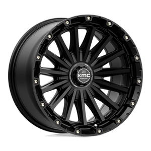 KMC KM102 SIGNAL Satin Black 17x9 0 6x135|6x139.7mm 106.1mm - Wheelwiz