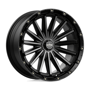 KMC KM102 SIGNAL Satin Black W/ Gray Tint 20x9 0 6x135|6x139.7mm 106.1mm - Wheelwiz