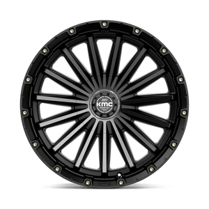 KMC KM102 SIGNAL Satin Black W/ Gray Tint 20x9 0 6x135|6x139.7mm 106.1mm - Wheelwiz