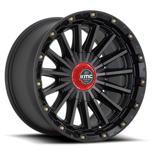 KMC KM102 SIGNAL Satin Black W/ Gray Tint 17x9 -12 6x135|6x139.7mm 106.1mm
