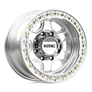 KMC KM233 HEX BEADLOCK Machined 17x9 -38 8x165.1mm 125.1mm - WheelWiz