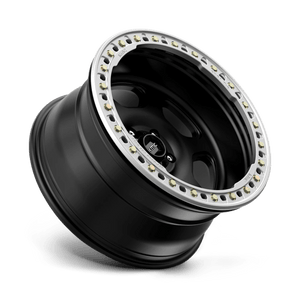 KMC KM233 HEX BEADLOCK Satin Black 20x10 -48 5x127mm 71.5mm - WheelWiz