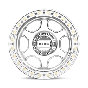 KMC KM233 HEX BEADLOCK Machined 20x10 -48 8x165.1mm 125.1mm - WheelWiz