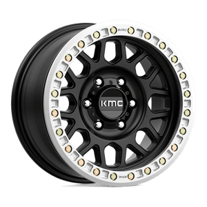 KMC KM234 GRENADE DESERT BEADLOCK Satin Black 17x8.5 0 6x139.7mm 108mm - Wheelwiz