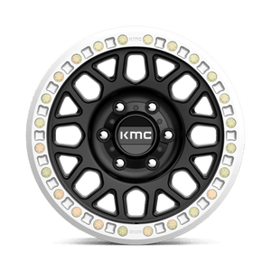 KMC KM234 GRENADE DESERT BEADLOCK Satin Black 17x8.5 0 Custom 72.6mm - Wheelwiz