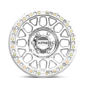 KMC KM234 GRENADE DESERT BEADLOCK Machined 20x9 -12 6x139.7mm 108mm - Wheelwiz