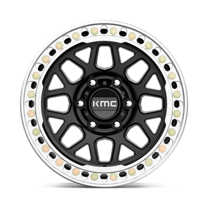 KMC KM235 GRENADE CRAWL BEADLOCK Satin Black 17x9 -38 6x139.7mm 108mm - Wheelwiz