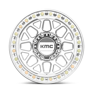KMC KM235 GRENADE CRAWL BEADLOCK Machined 17x9 -38 8x180mm 124.2mm - Wheelwiz