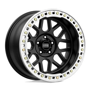 KMC KM235 GRENADE CRAWL BEADLOCK Satin Black 20x10 -48 5x127mm 71.5mm - Wheelwiz