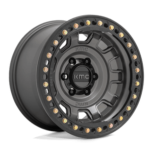 KMC KM236 TANK BEADLOCK Anthracite 17x9 -38 8x170mm 125.1mm - Wheelwiz