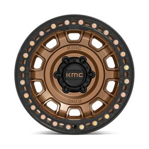 KMC KM236 TANK BEADLOCK Matte Bronze 17x9 -15 5x127mm 71.5mm - Wheelwiz