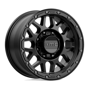 KMC KM535 GRENADE OFF-ROAD Matte Black 17x9 +18 8x180mm 124.2mm - Wheelwiz