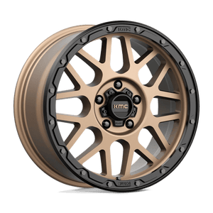 KMC KM535 GRENADE OFF-ROAD Matte Bronze W/ M-black Lip 18x8.5 +35 5x127mm 71.5mm - Wheelwiz