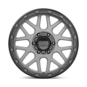 KMC KM535 GRENADE OFF-ROAD Matte Gray W/ Matte Black Lip 18x8.5 +35 6x135mm 87.1mm - Wheelwiz