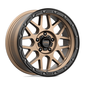 KMC KM535 GRENADE OFF-ROAD Matte Bronze W/ M-black Lip 18x8.5 0 5x127mm 78.1mm - Wheelwiz