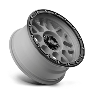 KMC KM535 GRENADE OFF-ROAD Matte Gray W/ Matte Black Lip 18x8.5 0 5x139.7mm 78.1mm - Wheelwiz