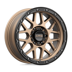 KMC KM535 GRENADE OFF-ROAD Matte Bronze W/ M-black Lip 18x8.5 0 6x135mm 87.1mm - Wheelwiz