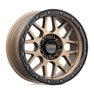 KMC KM535 GRENADE OFF-ROAD Matte Bronze W/ M-black Lip 18x8.5 0 6x139.7mm 106.1mm - Wheelwiz