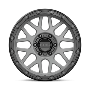 KMC KM535 GRENADE OFF-ROAD Matte Gray W/ Matte Black Lip 18x8.5 0 6x139.7mm 106.1mm - Wheelwiz
