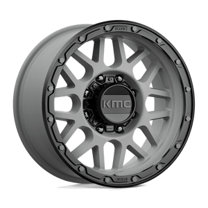 KMC KM535 GRENADE OFF-ROAD Matte Gray W/ Matte Black Lip 18x8.5 0 8x165.1mm 125.1mm - Wheelwiz