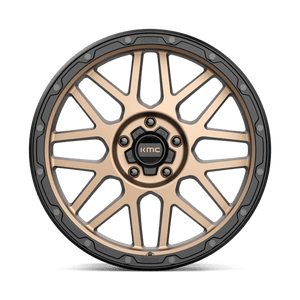 KMC KM535 GRENADE OFF-ROAD Matte Bronze W/ M-black Lip 20x9 +18 5x150mm 110.1mm - Wheelwiz