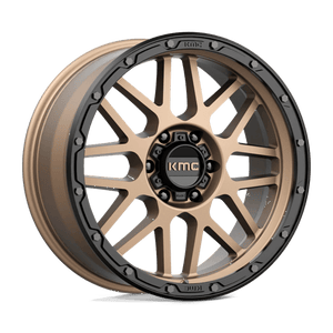 KMC KM535 GRENADE OFF-ROAD Matte Bronze W/ M-black Lip 20x9 +18 6x135mm 87.1mm - Wheelwiz