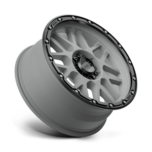 KMC KM535 GRENADE OFF-ROAD Matte Gray W/ Matte Black Lip 16x8 -6 6x139.7mm 106.1mm - Wheelwiz