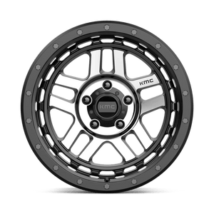 KMC KM540 RECON Satin Black Machined 18x8.5 0 5x127mm 78.1mm - Wheelwiz