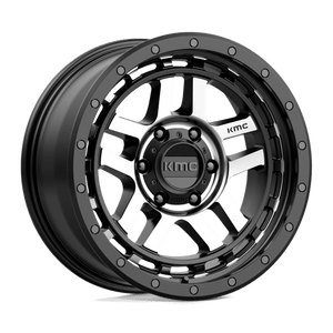KMC KM540 RECON Satin Black Machined 18x8.5 0 6x139.7mm 106.1mm - Wheelwiz