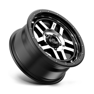 KMC KM540 RECON Satin Black Machined 17x9 -12 5x127mm 78.1mm - Wheelwiz
