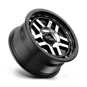 KMC KM540 RECON Satin Black Machined 17x8.5 +18 5x127mm 71.5mm - Wheelwiz