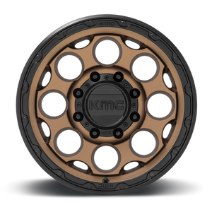 KMC KM541 DIRTY HARRY Matte Bronze W/ Black Lip 17x8.5 0 8x165.1mm 125.1mm