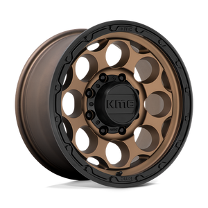 KMC KM541 DIRTY HARRY Matte Bronze W/ Black Lip 17x8.5 0 8x165.1mm 125.1mm