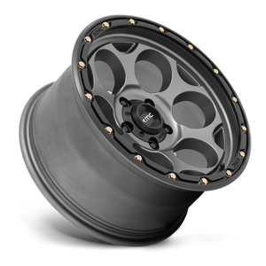 KMC KM541 DIRTY HARRY Satin Gray W/ Black Lip 18x8.5 0 5x127mm 71.5mm