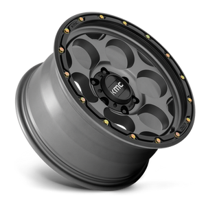 KMC KM541 DIRTY HARRY Satin Gray W/ Black Lip 17x8.5 0 8x170mm 125.1mm