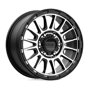 KMC KM542 IMPACT Satin Black Machined 16x8 0 6x139.7mm 106.1mm - Wheelwiz